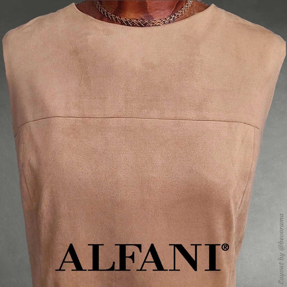 ALFANI ~ Fit & Flare Faux Suede Dress ~ 18 - Picture 12 of 12